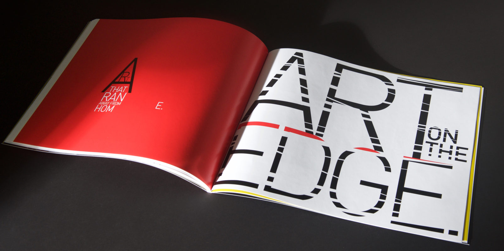 ThisAbility_ontheedge shows typographic art of the line "Art on the edge."
